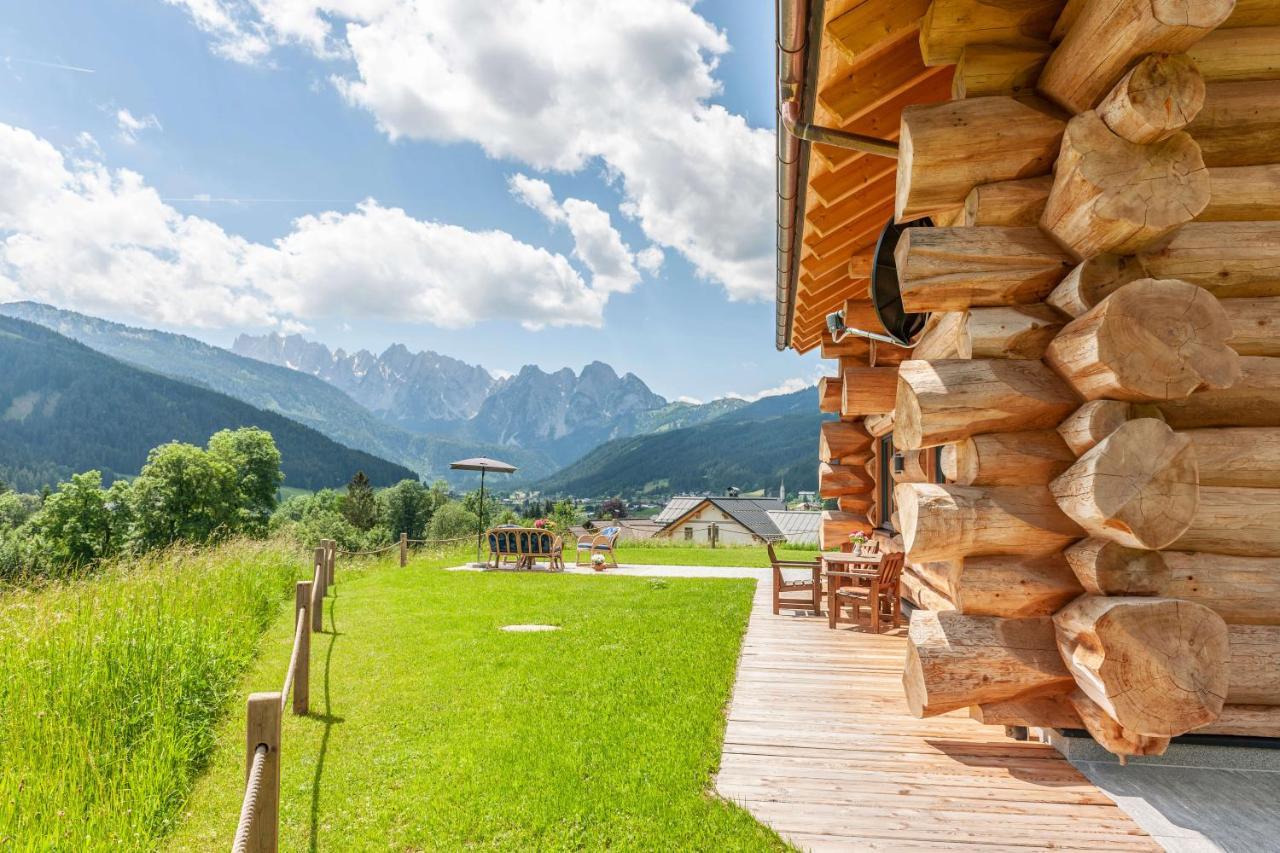 Das Blockhaus Gosau Buitenkant foto