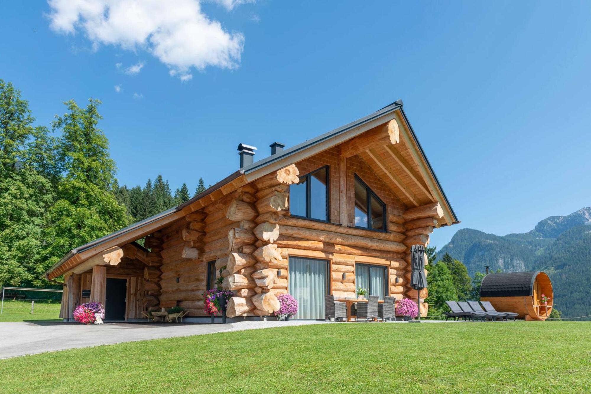 Das Blockhaus Gosau Buitenkant foto