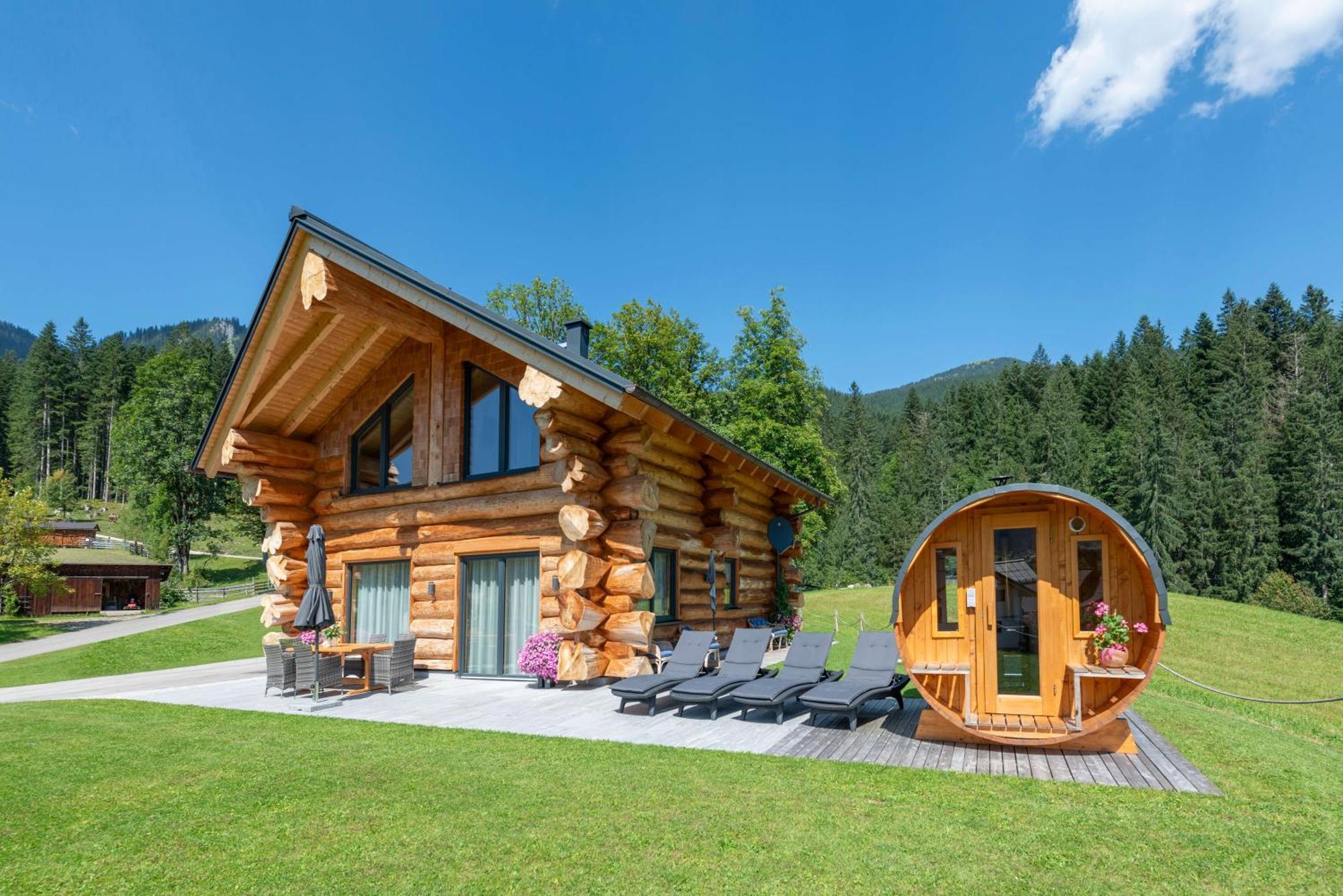 Das Blockhaus Gosau Buitenkant foto